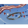 Patriot Silver - Peyote Picot Bracelet