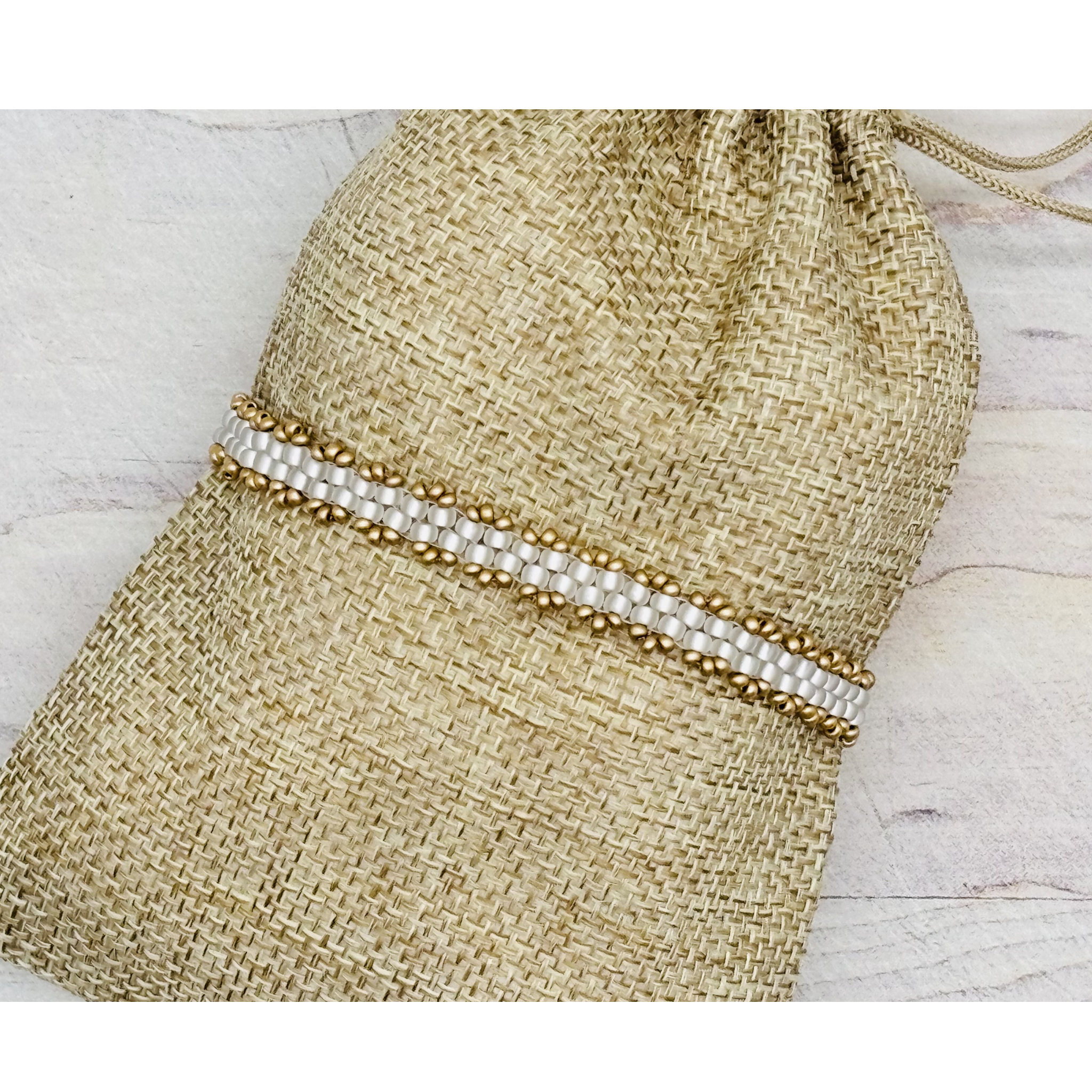 Peyote Picot Bracelet - Silver Lined Crystal