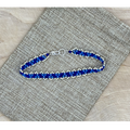 Peyote Picot Bracelet - Sapphire Cobalt