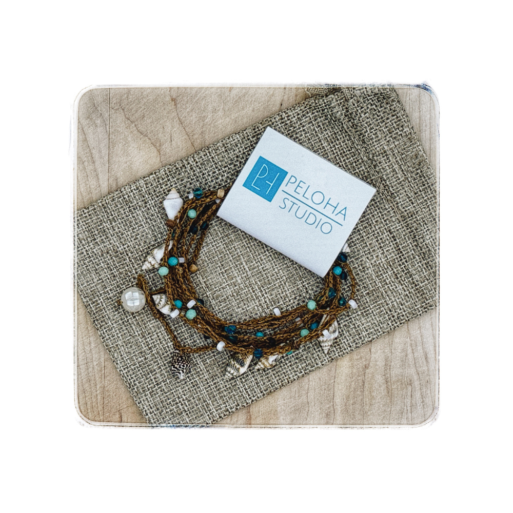 Beachy Style Multi Wrap Bracelet / Necklace